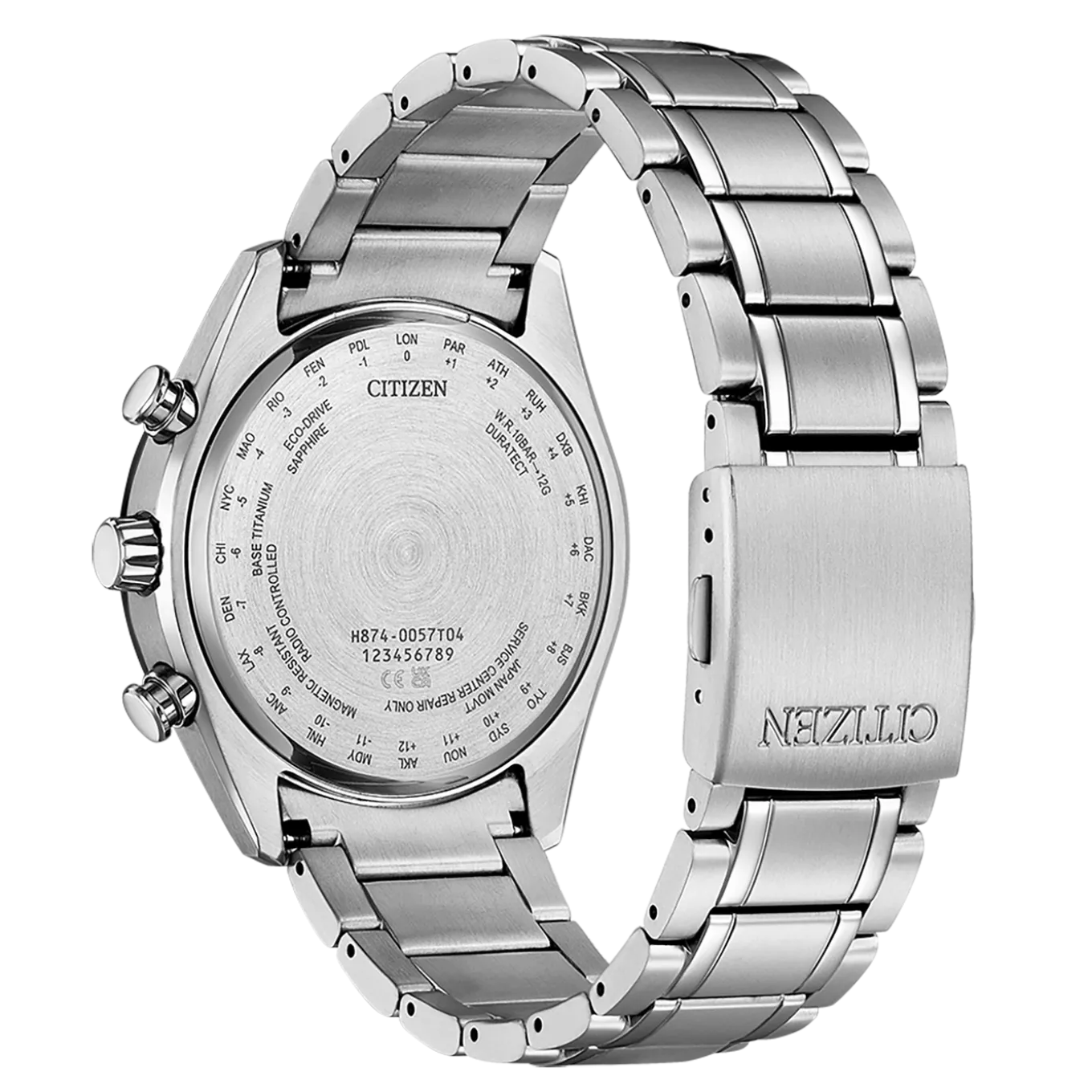 BY1018-80E Tsuki-yomi Herren Super Titanium ™ | schwarz | ø 43mm