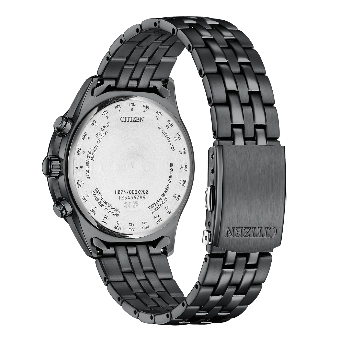 BY1035-56L Eco-Drive Herren Edelstahl | blau
