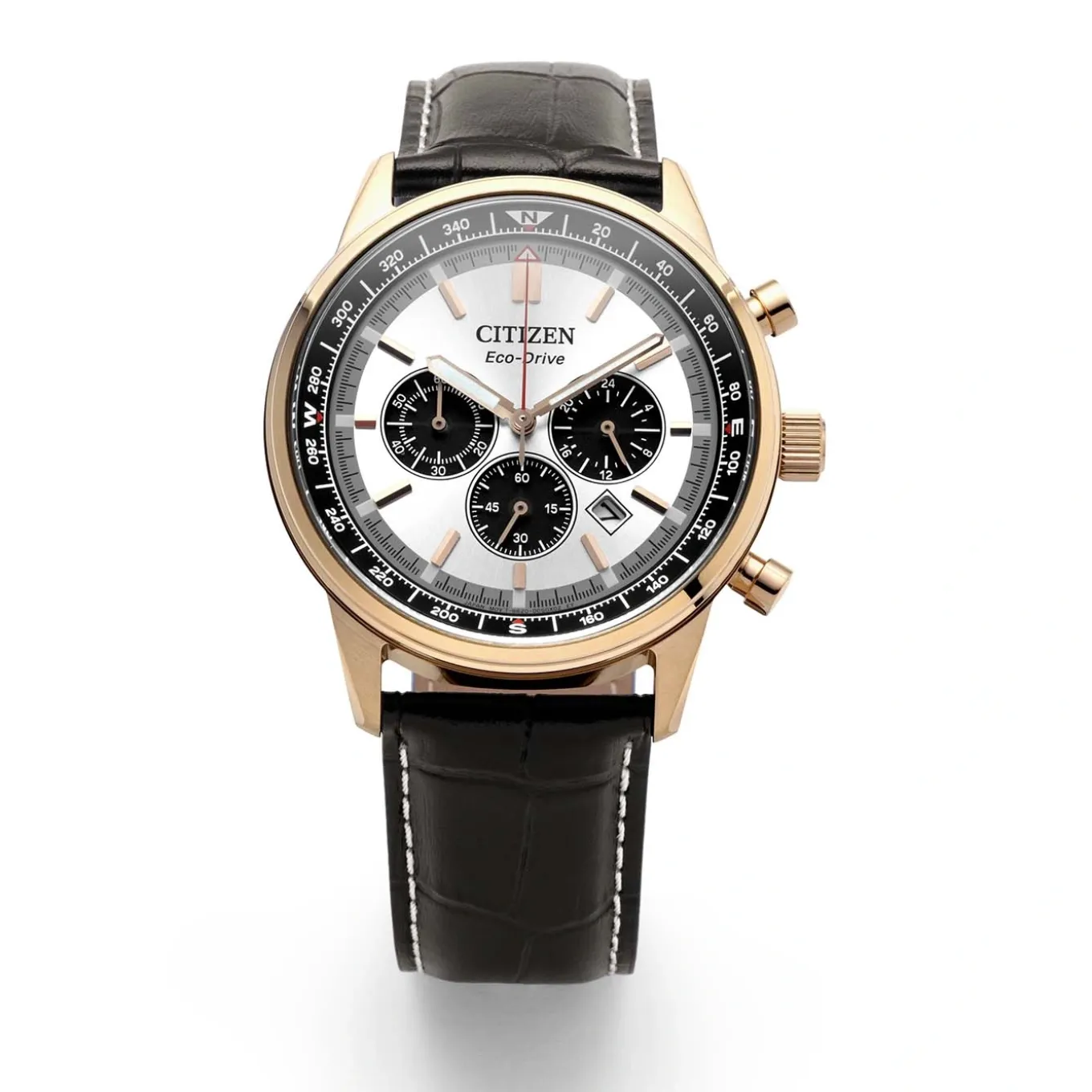 CA4723-03A Eco-Drive Herren Leder | silberfarben | ø 42mm