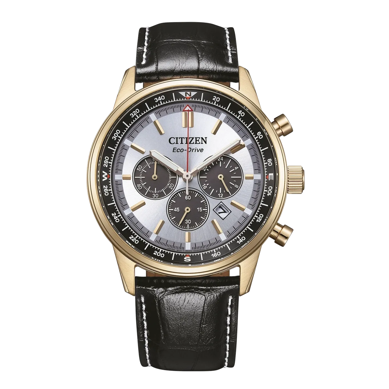 CA4723-03A Eco-Drive Herren Leder | silberfarben | ø 42mm