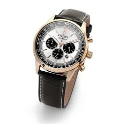 CA4723-03A Eco-Drive Herren Leder | silberfarben | ø 42mm