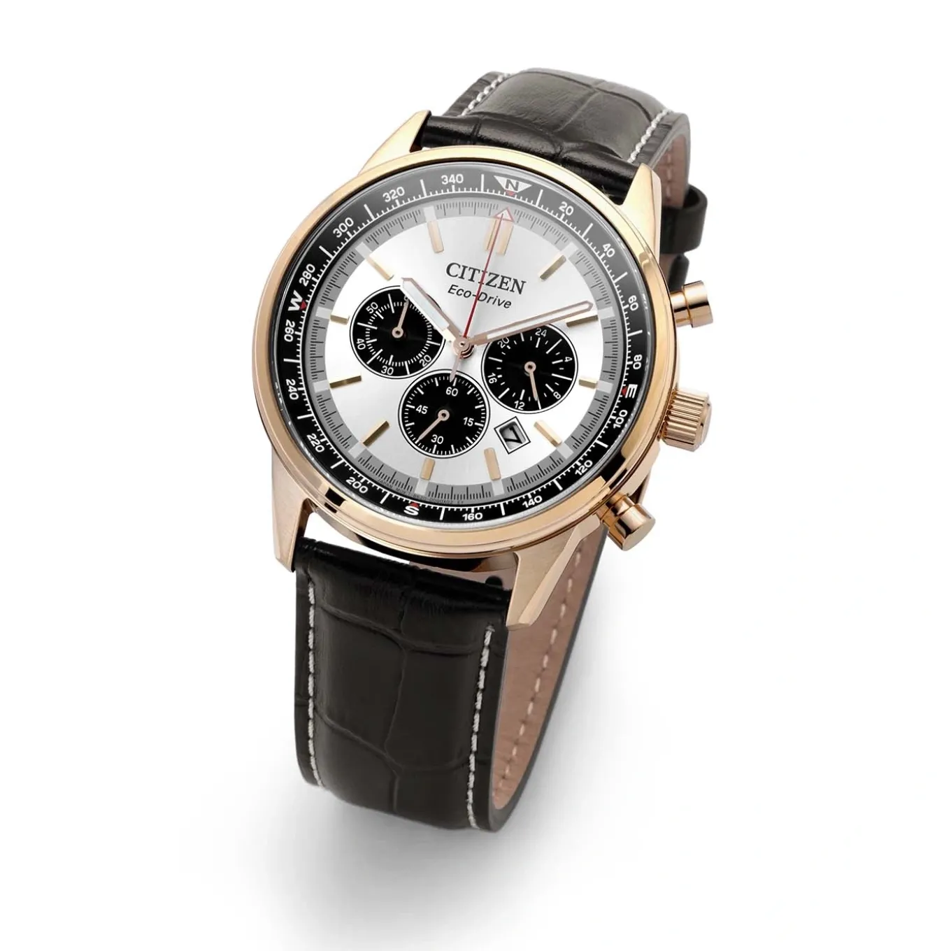 CA4723-03A Eco-Drive Herren Leder | silberfarben | ø 42mm