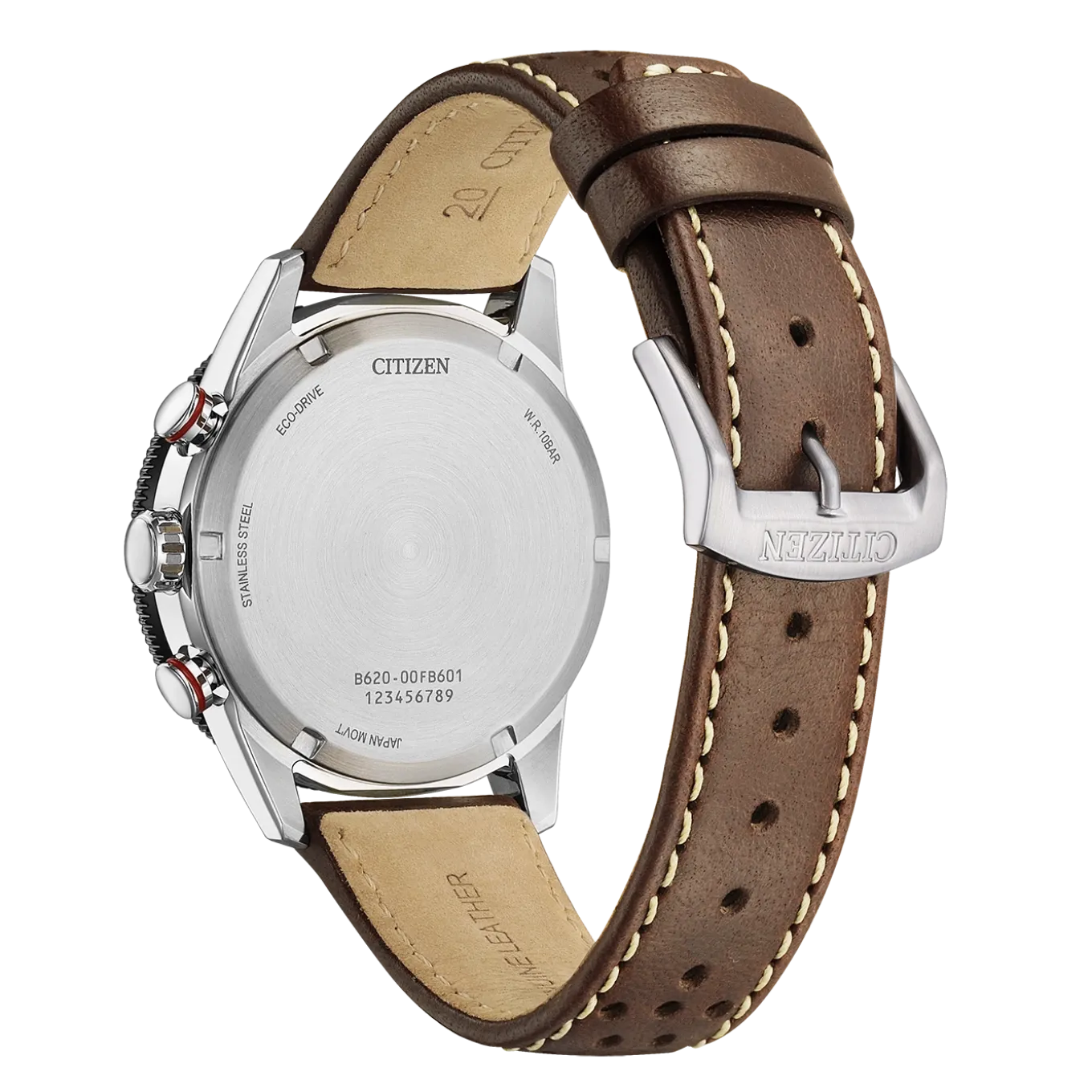 CA4714-04A Eco-Drive Herren Leder | weiß | ø 39.9mm