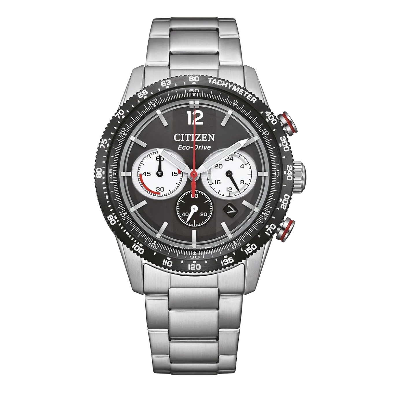 CA4714-55E Eco-Drive Herren Edelstahl | schwarz | ø 39.9mm