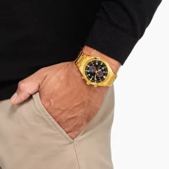 CA7022-87E               Herren Edelstahl | schwarz | ø 43mm