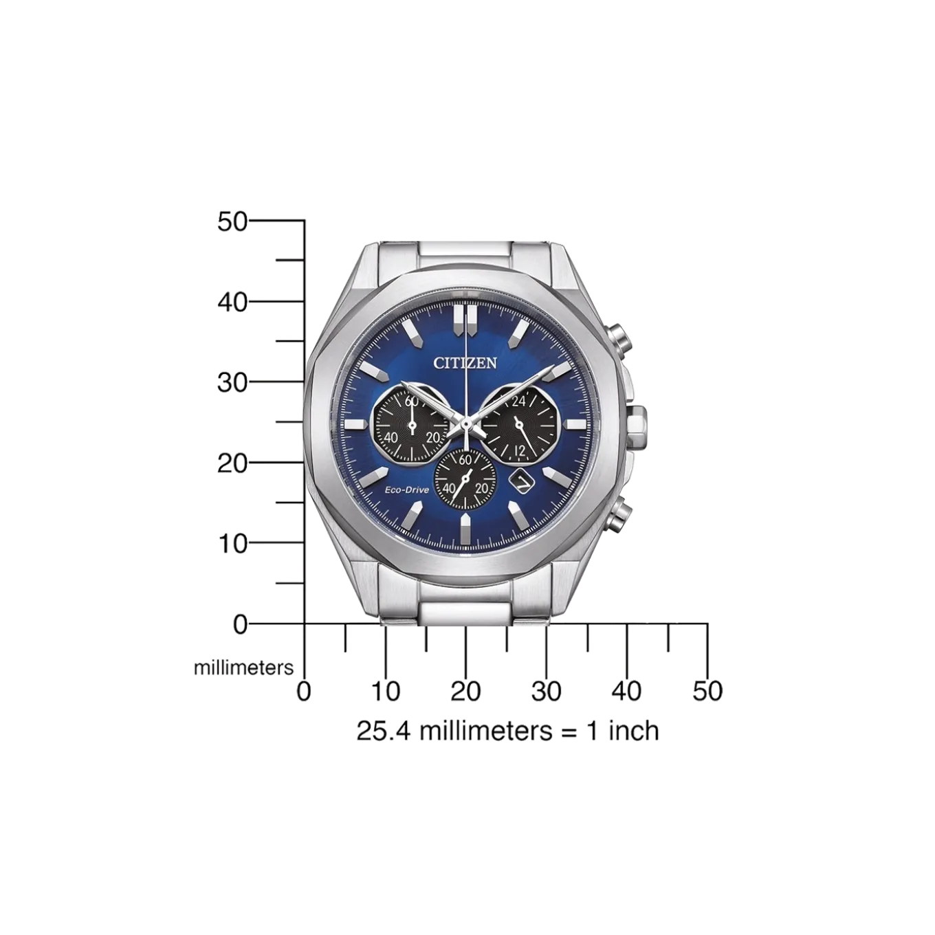 CA4590-81L Herren Edelstahl | blau | ø 41mm