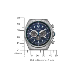 CA4560-81L Herren Edelstahl | blau | ø 44.8mm
