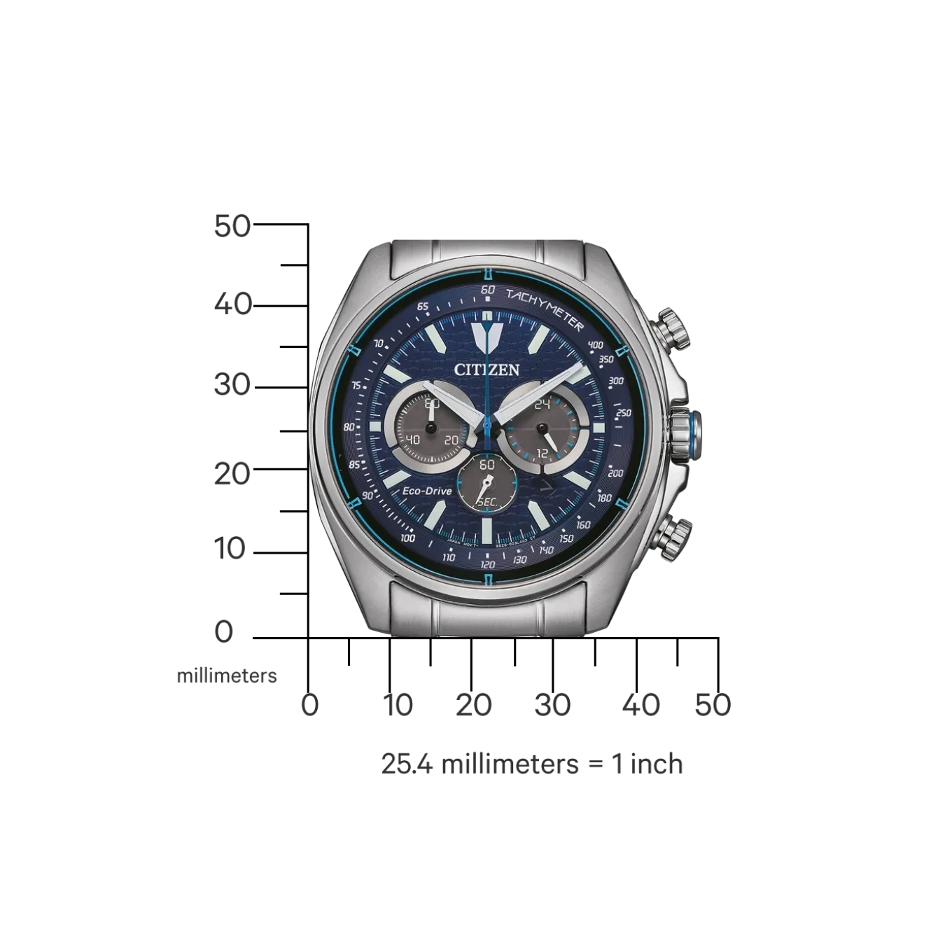 CA4560-81L Herren Edelstahl | blau | ø 44.8mm