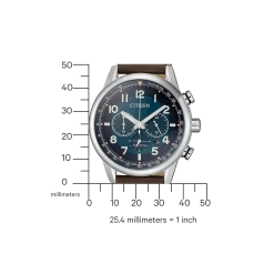 CA4420-13L Herren Leder | blau | ø 43.1mm