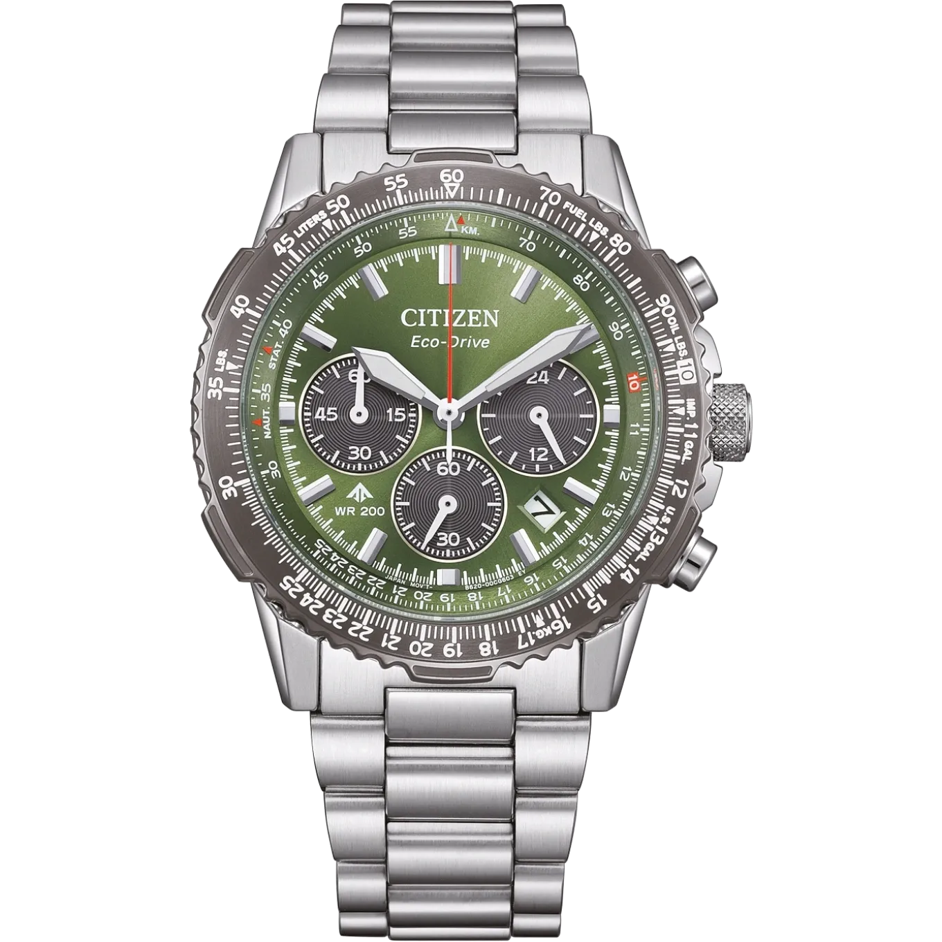 CA4664-60W Promaster Eco-Drive Herren Edelstahl | grün | ø 40mm