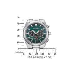 CA4590-81X Herren Edelstahl | grün | ø 41mm