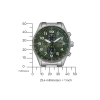 CA0770-72X               Herren Edelstahl | grün | ø 43mm