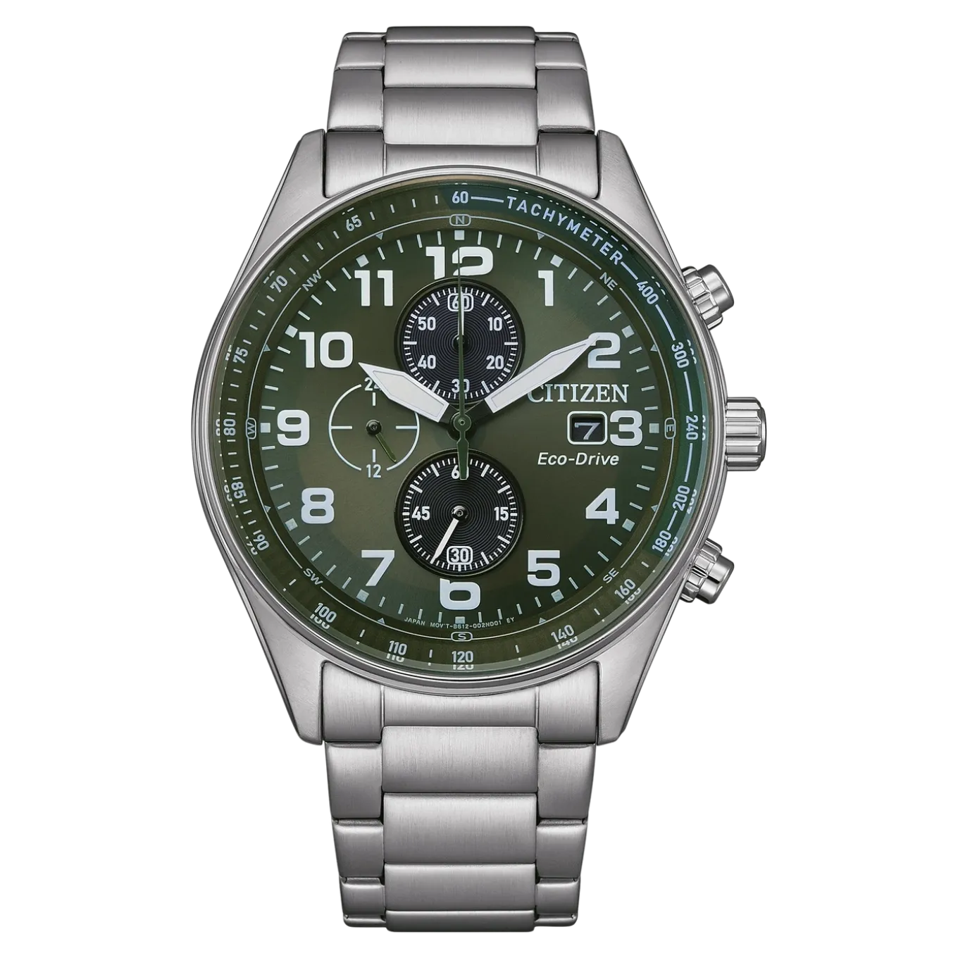 CA0770-72X Herren Edelstahl | grün | ø 43mm