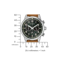 CA4420-21X               Herren Leder | blaugrün | ø 43.1mm