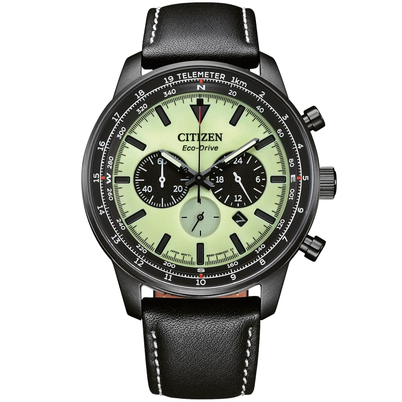 CA4505-21X Herren Leder | grün | ø 44mm