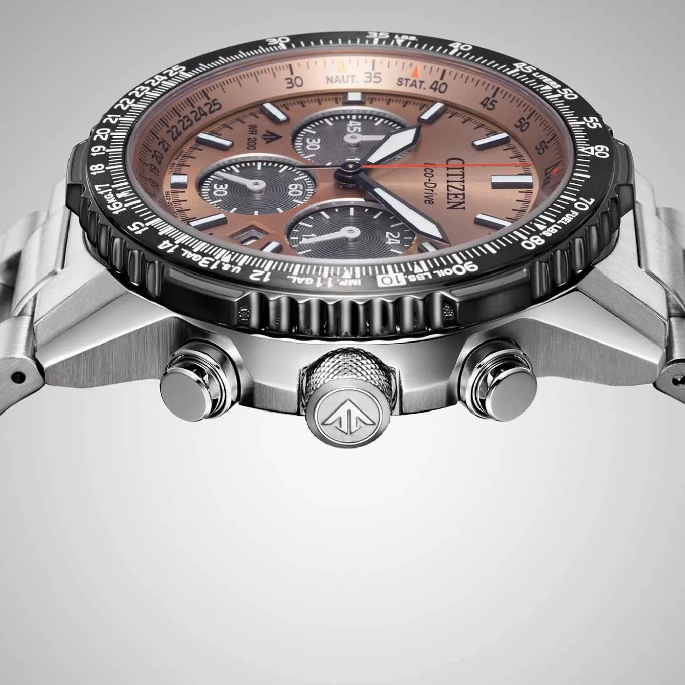 CA4664-60X Promaster Eco-Drive Herren Edelstahl | braun | ø 40mm