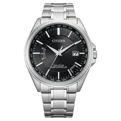 CB0250-84E               Herren Edelstahl | schwarz | ø 43mm