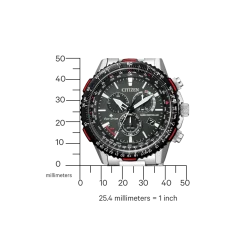 CB5001-57E               Herren Edelstahl | schwarz | ø 47mm