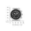 CB5860-86E               Herren Edelstahl | schwarz | ø 43mm