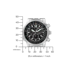CB5860-86E Herren Edelstahl | schwarz | ø 43mm