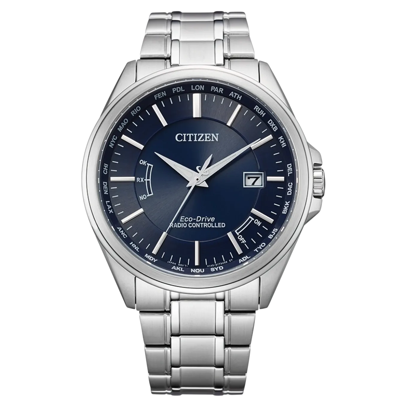 CB0250-84L Herren Edelstahl | blau | ø 43mm