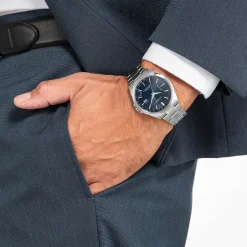 CB0250-84L               Herren Edelstahl | blau | ø 43mm