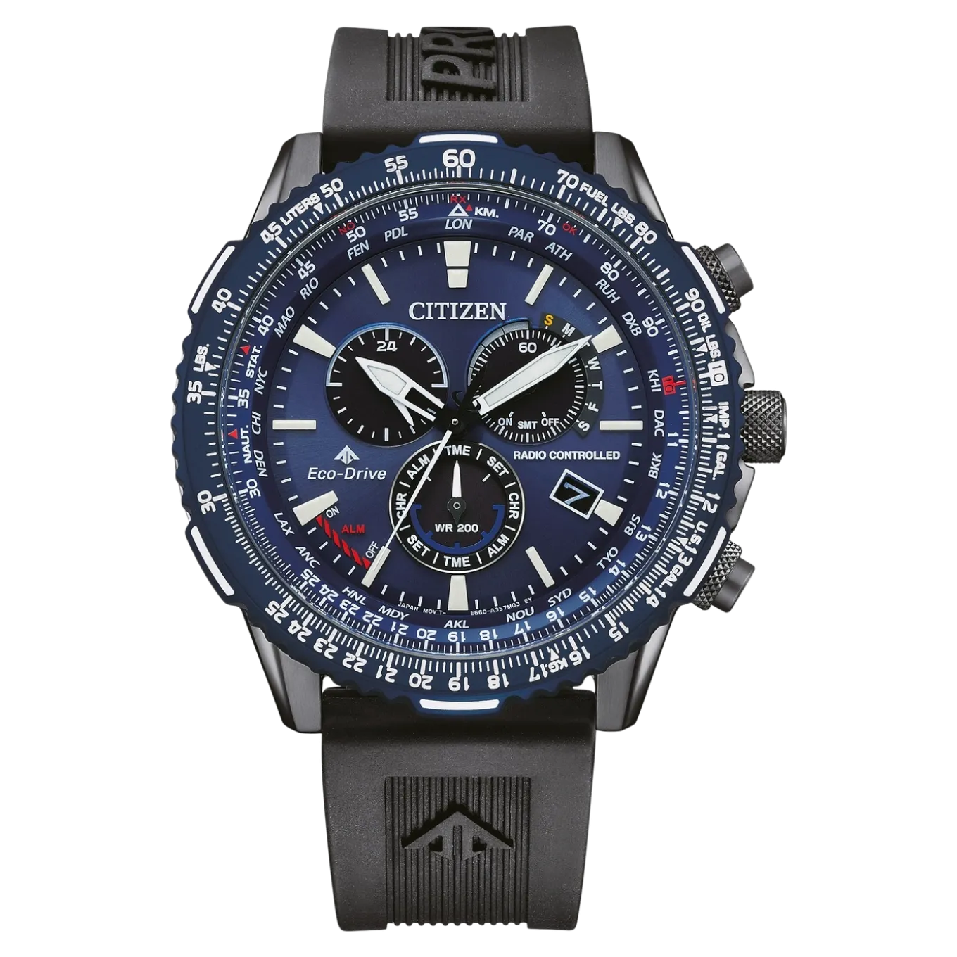 CB5006-02L Herren Gummiband (Urethan) | blau | ø 45.9mm