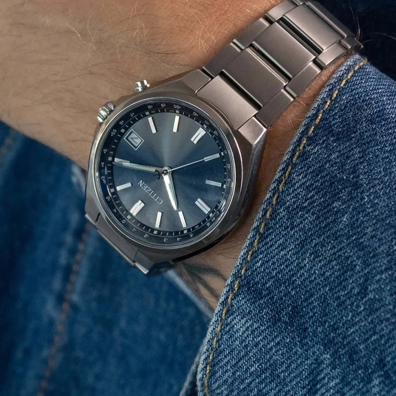 CB1160-55L Radio Controlled Herren Super Titanium ™ | blau | ø 37.5mm