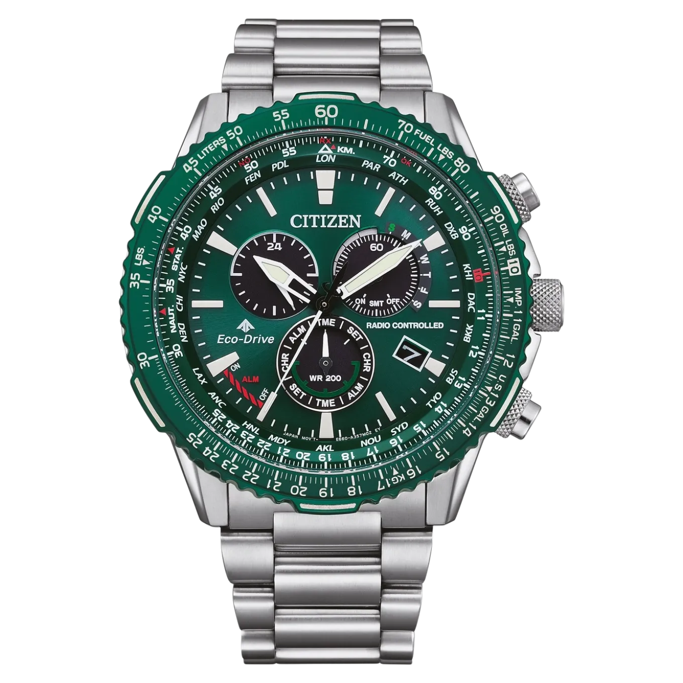 CB5004-59W Herren Edelstahl | grün | ø 45.9mm