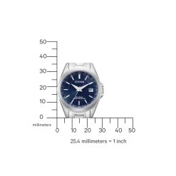 EC1180-81L               Damen Edelstahl | blau | ø 29mm