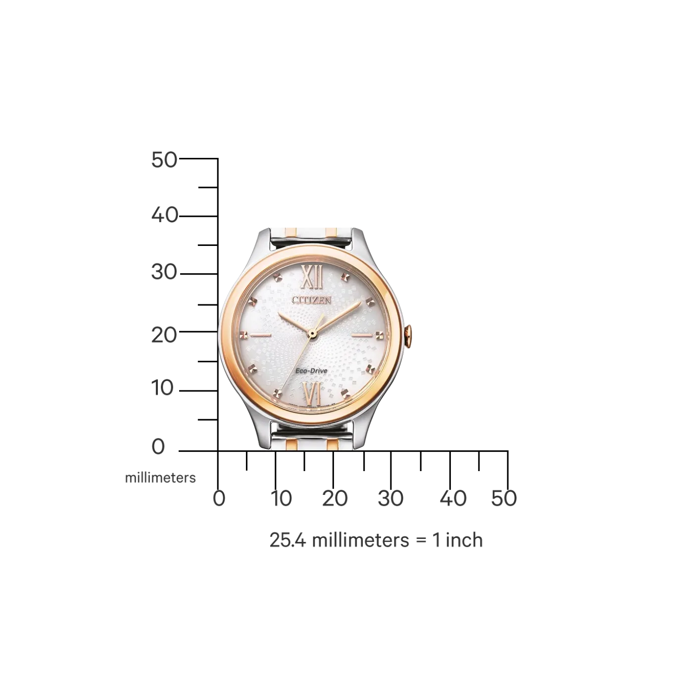 EM0506-77A Damen Edelstahl | elfenbein | ø 32mm