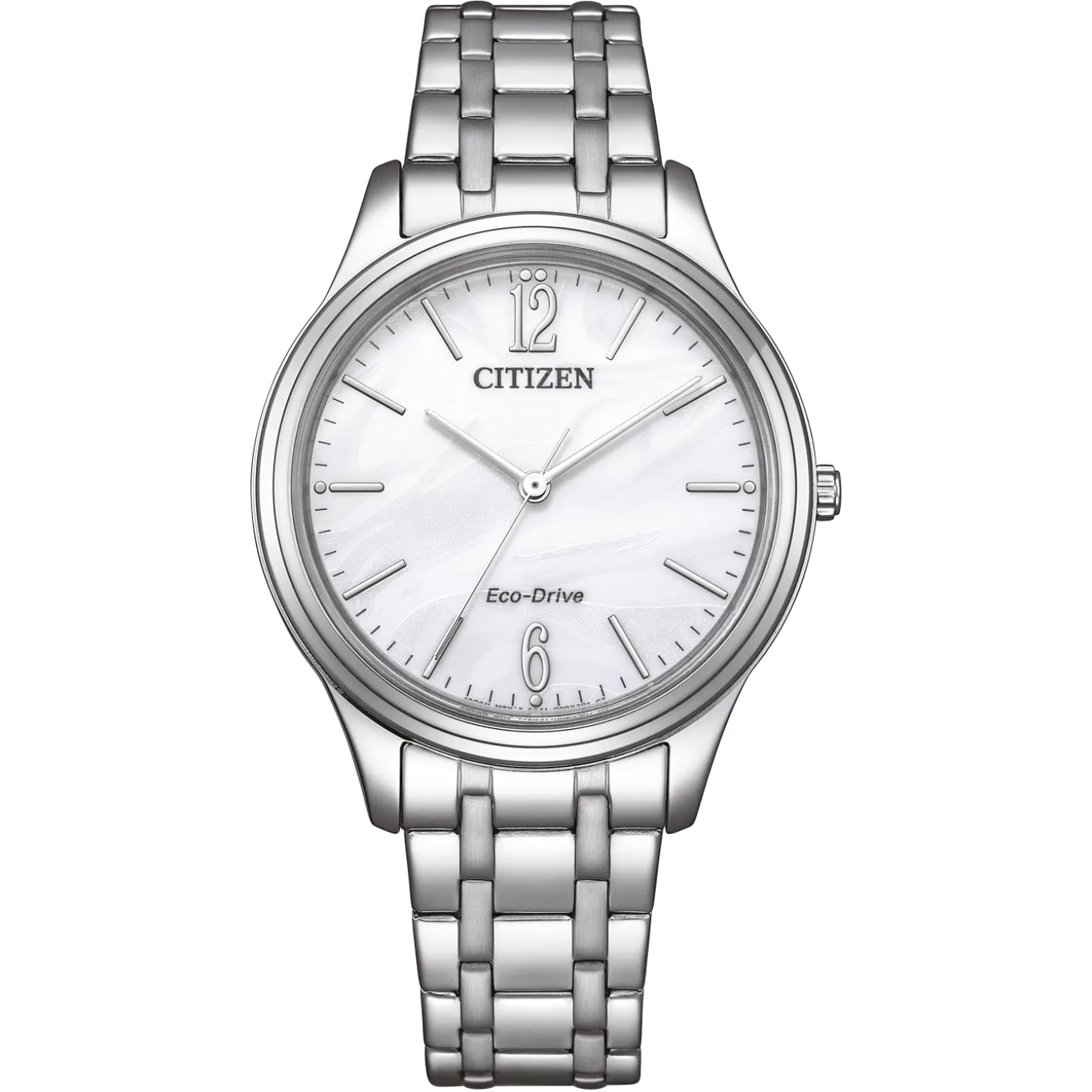 EM0411-71A Damen Edelstahl | weiß | ø 34mm