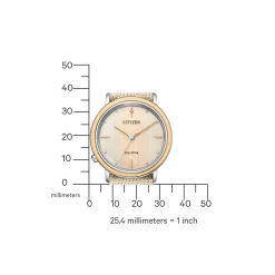 EM1006-40A Damen Polyester-Strickband | beige | ø 34mm
