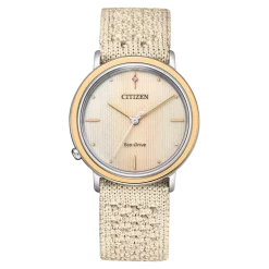EM1006-40A               Damen Polyester-Strickband | beige | ø 34mm