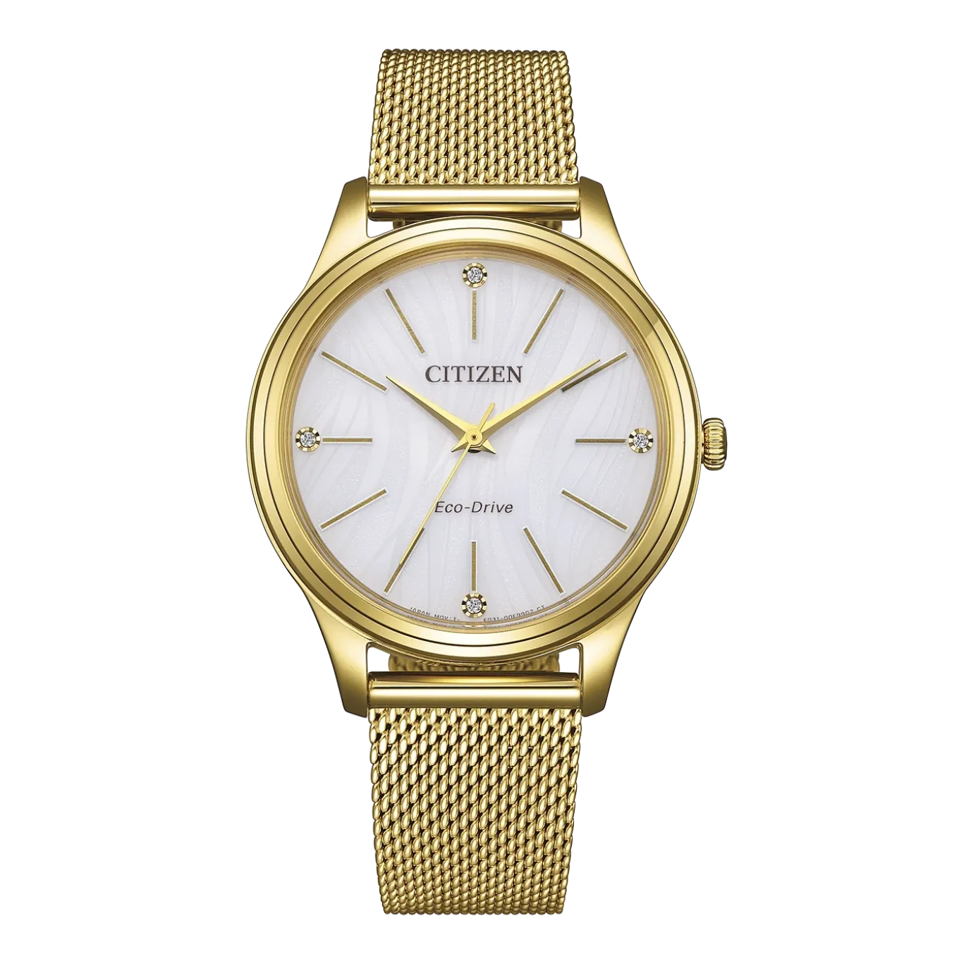 EM1222-87A Eco-Drive Damen Edelstahl | weiß | ø 34mm