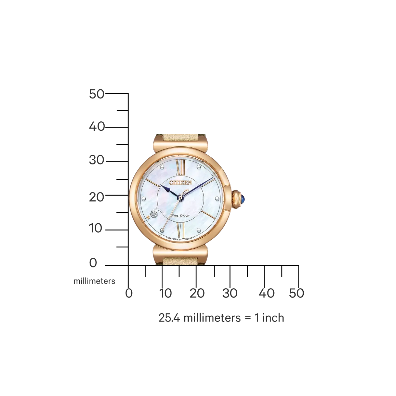 EM1073-18D Damen Apfel Material | perlmutt weiß | ø 29mm