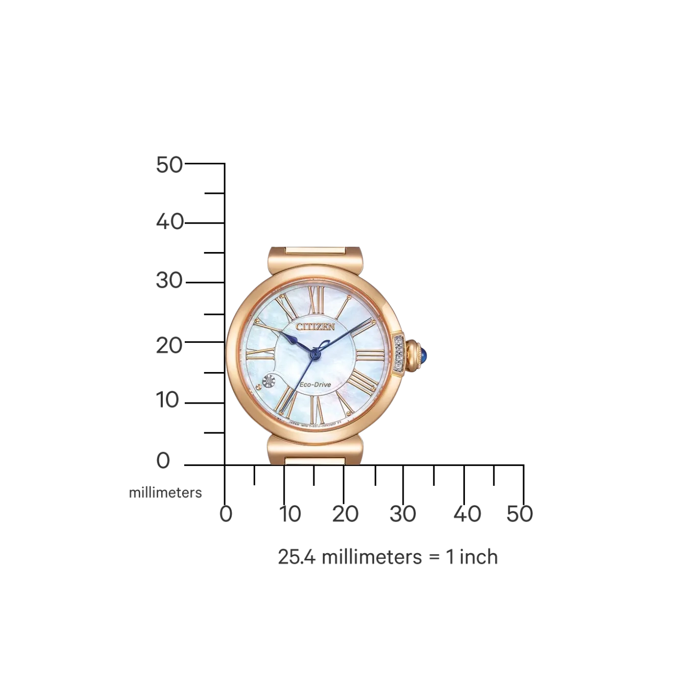 EM1063-89D Damen Edelstahl | perlmutt weiß | ø 29.5mm