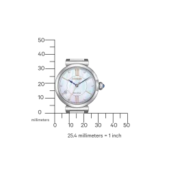 EM1070-83D Damen Edelstahl | perlmutt weiß | ø 29mm