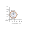 EM1074-15D               Damen Synthetisches Material | perlmutt weiß | ø 29mm