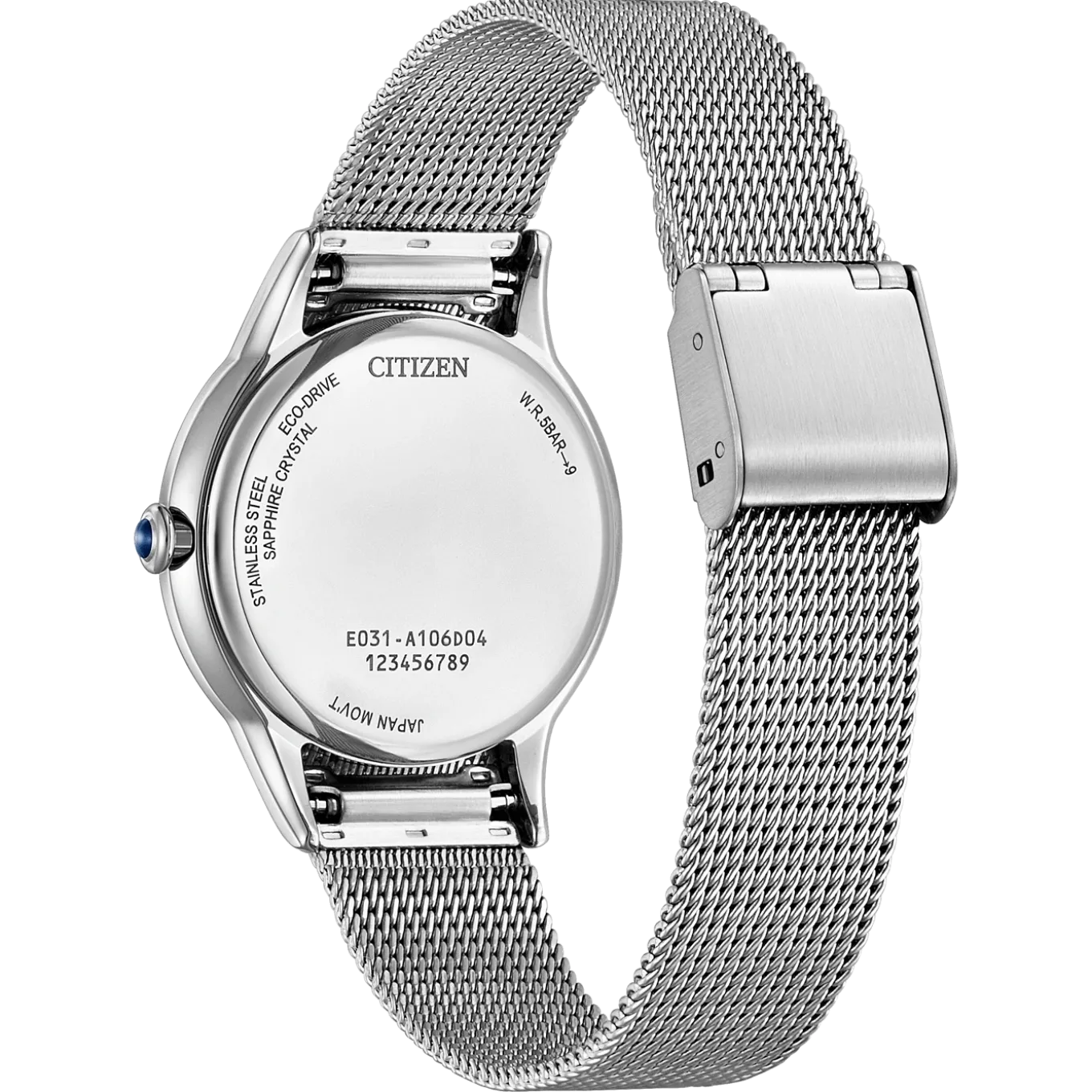 EM1150-86D Eco-Drive Damen Edelstahl | perlmutt weiß | ø 32mm