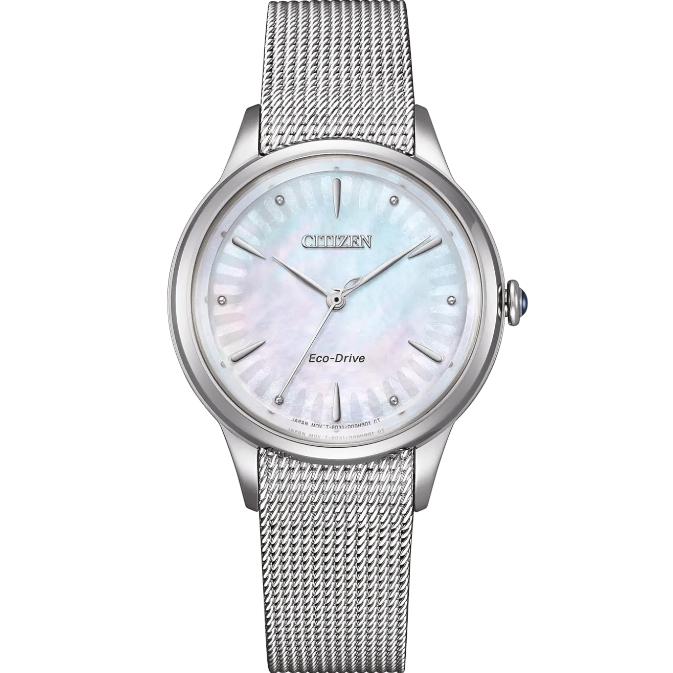 EM1150-86D Eco-Drive Damen Edelstahl | perlmutt weiß | ø 32mm