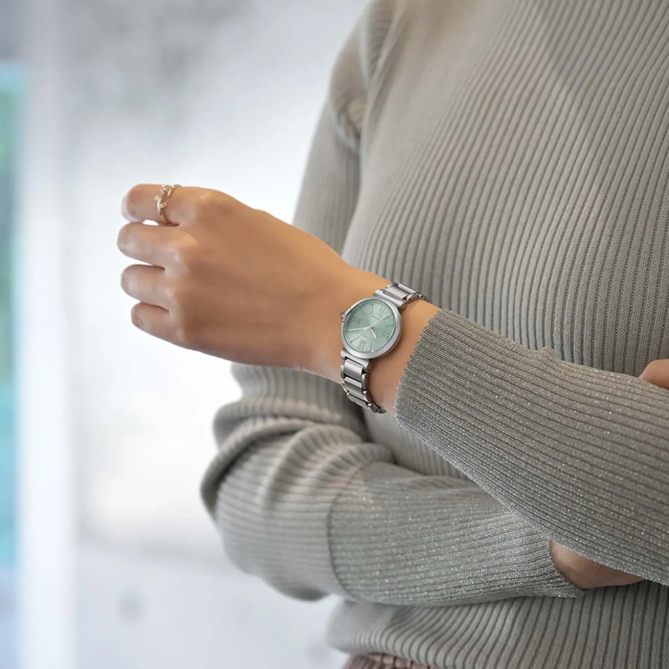 EM1070-83L Citizen L Damen Edelstahl | grün | ø 29.5mm