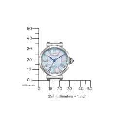 EM1060-87N               Damen Edelstahl | perlmutt blau | ø 29mm