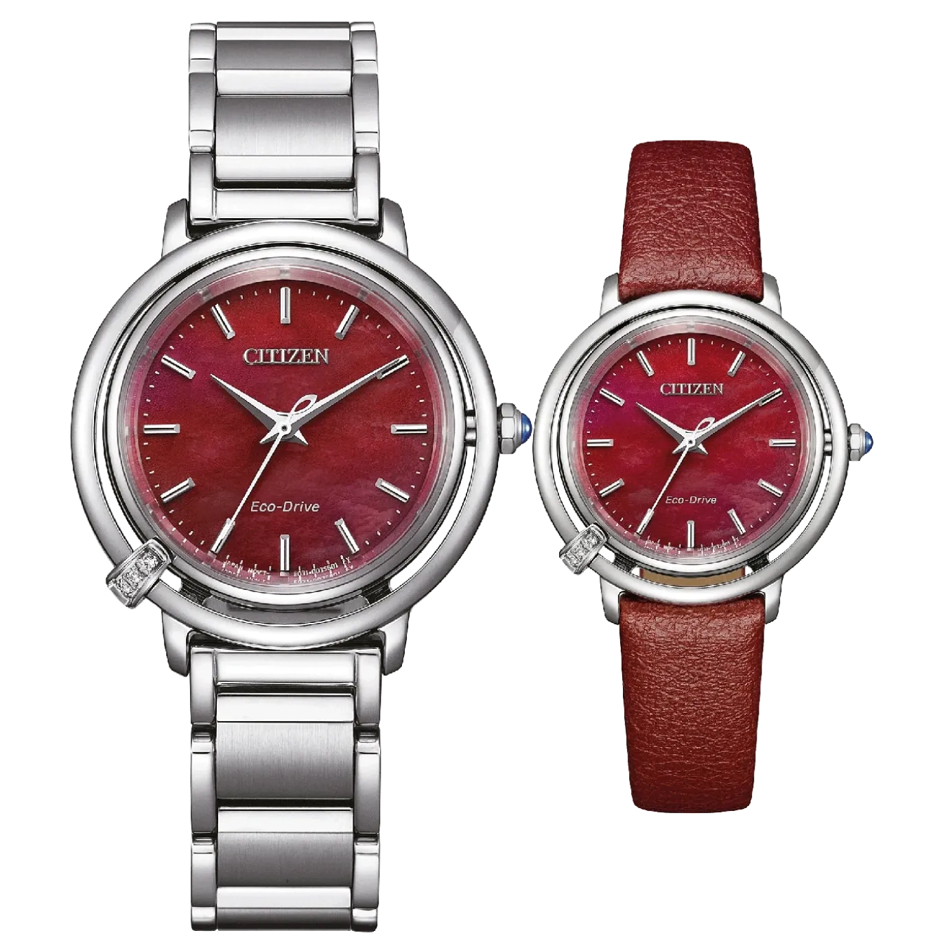 EM1090-78X Damen Edelstahl | rot | ø 31.2mm