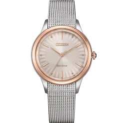 EM1156-80X Eco-Drive Damen Edelstahl | weiß | ø 32mm
