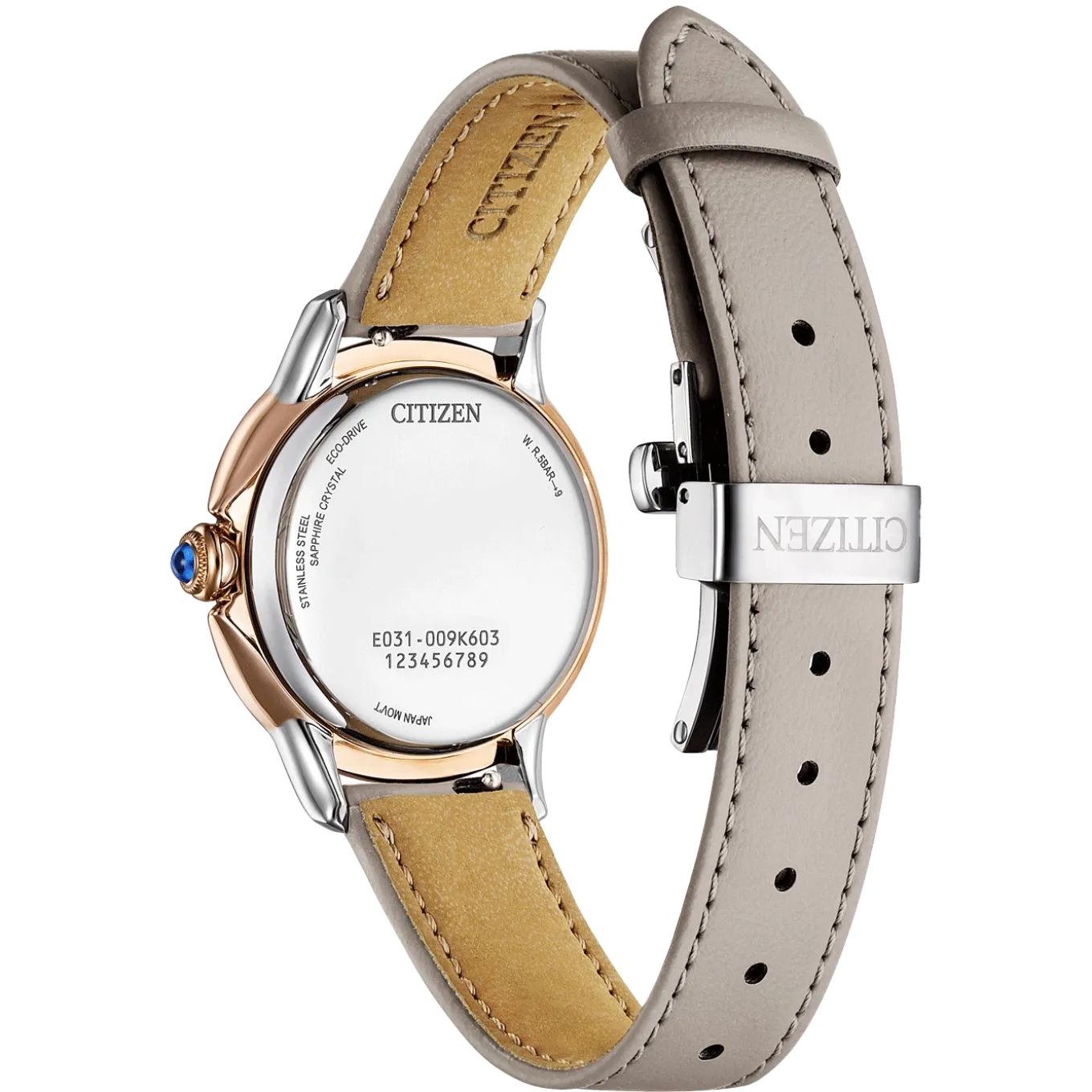 EM1166-01Z Citizen L Damen Ecopet® Synthetisches Material | grau | ø 30mm