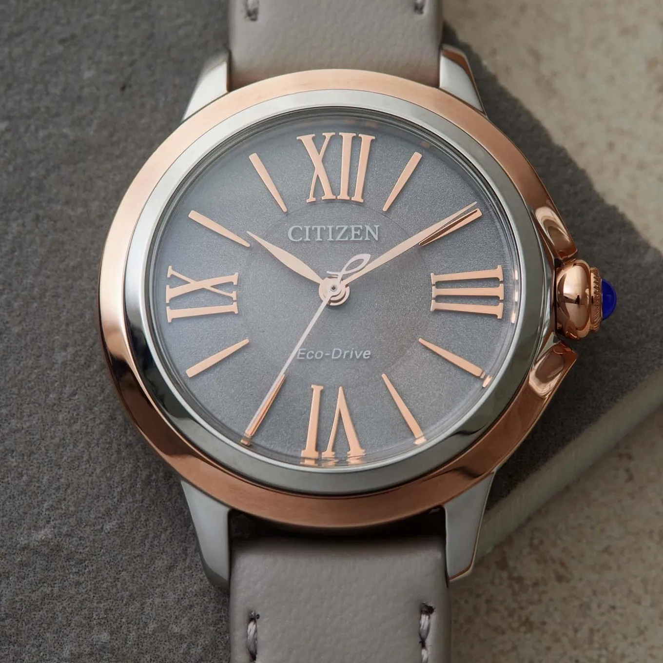 EM1166-01Z Citizen L Damen Ecopet® Synthetisches Material | grau | ø 30mm