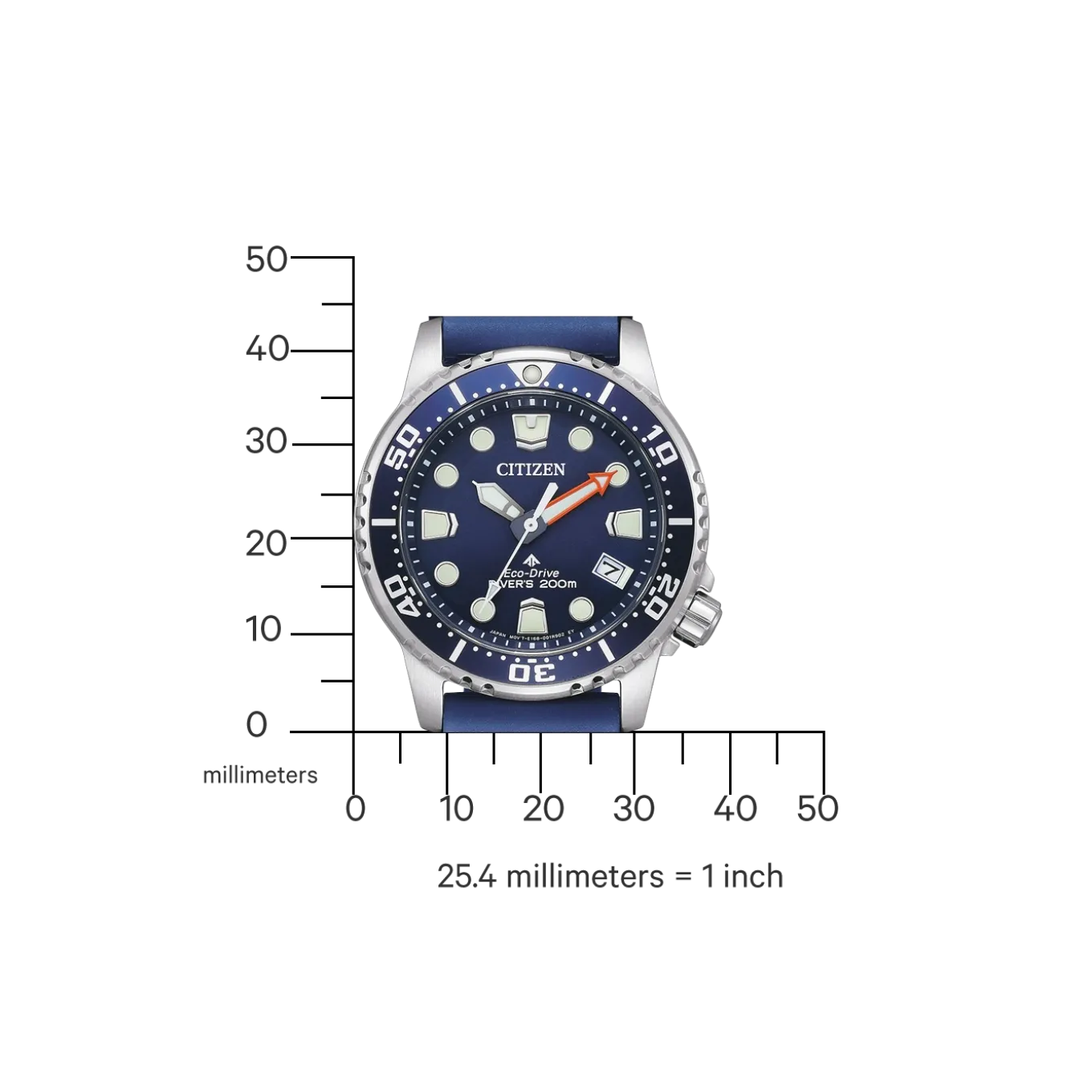EO2021-05L Promaster Eco-Drive Diver Damen Gummiband (Urethan) | blau | ø 36.5mm