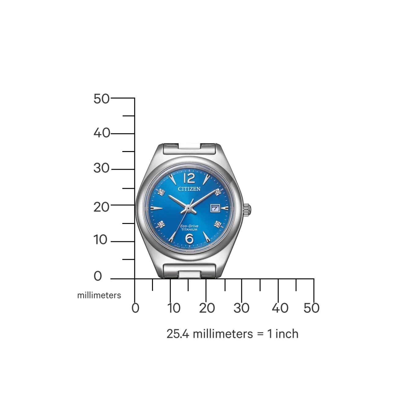 EW2601-81L Damen Super Titanium ™ | blau | ø 37mm