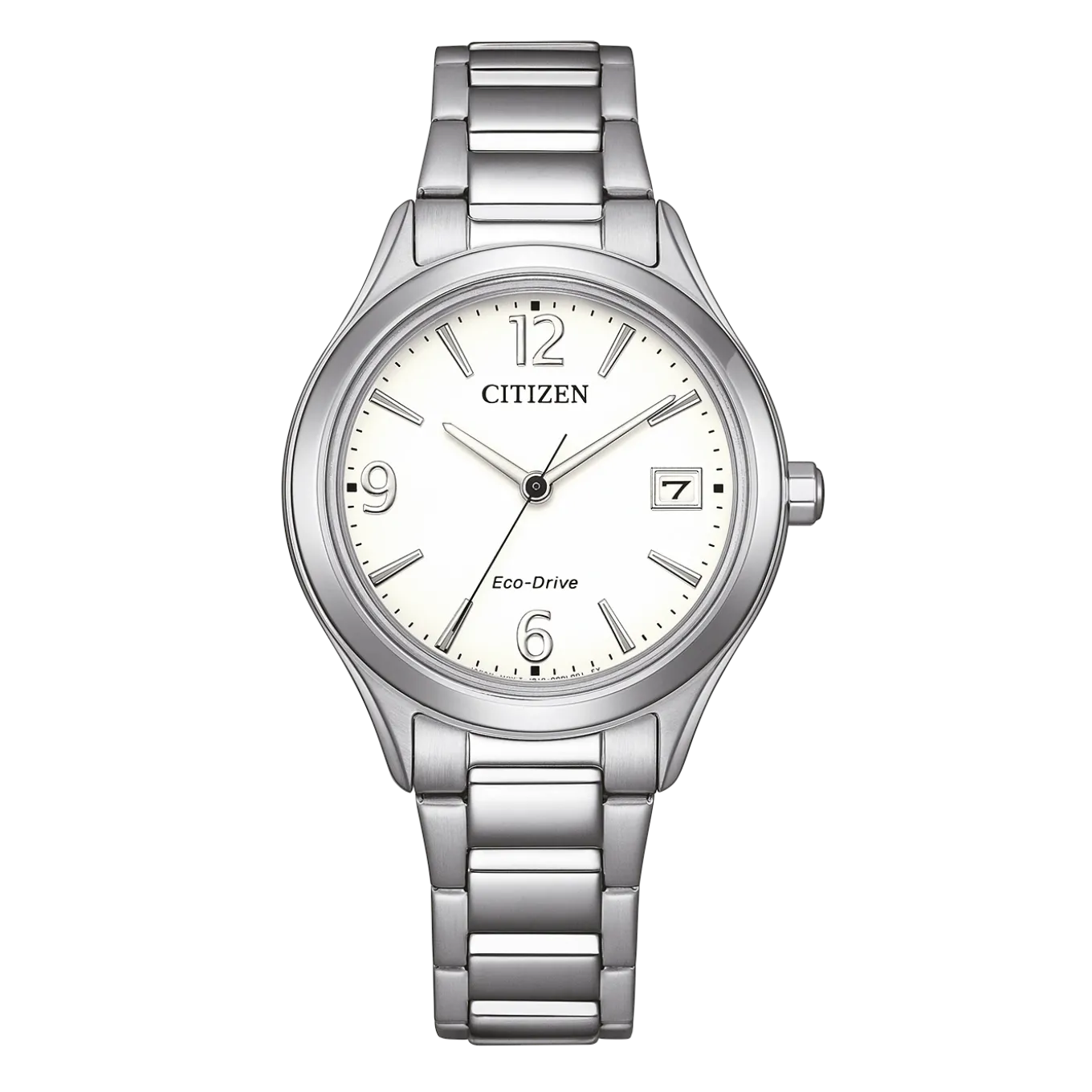FE6121-67A Eco-Drive Damen Edelstahl | weiß | ø 33.5mm